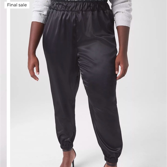 Lane Bryant Pants - Lane Bryant Satin Jogger Pants